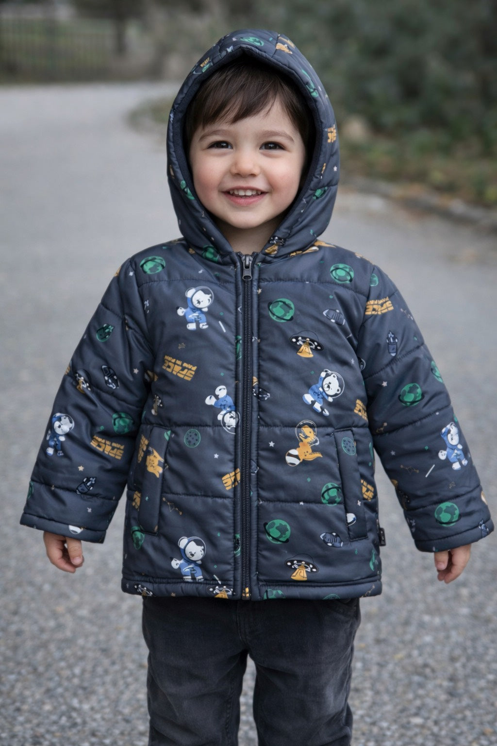 Unisex İçi Pamuklu Şişme Mont